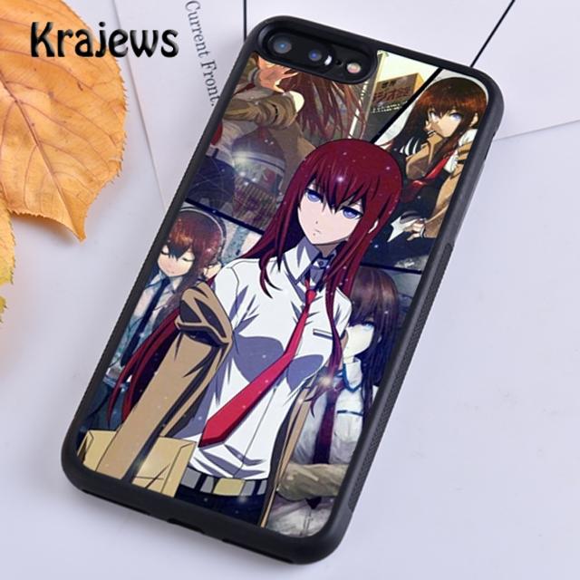 Krajews Steins Gate Anime Soft Phone Case Cover For iPhone 14 5 SE 6s 7 8 Plus XR XS 11 12 13 Pro Max Samsung S21 S22ultra Plus