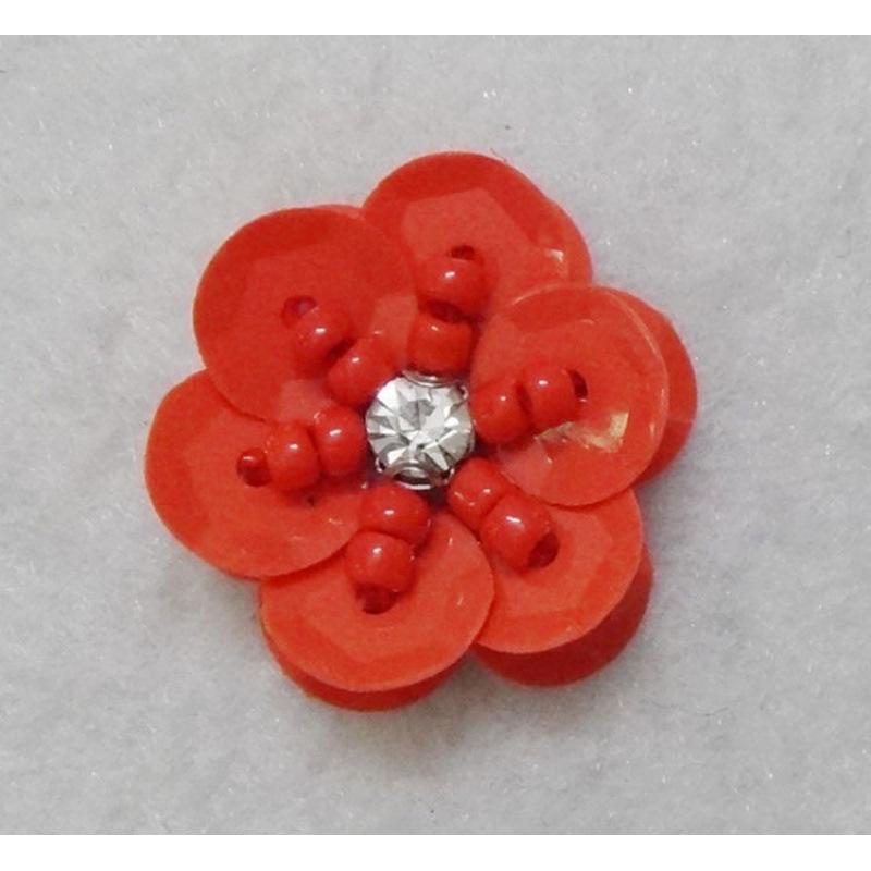 Hand-Sewn Sequin Flower Patches for Clothing, Hats, Bags, and Hair Accessories