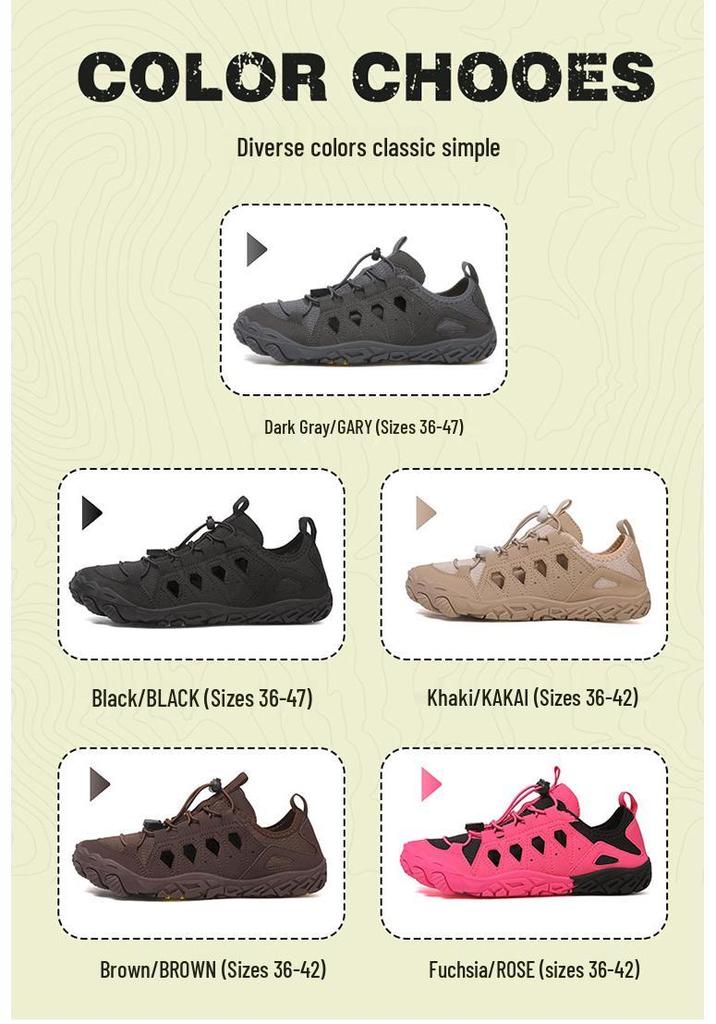 Unisex Non-Slip Quick-Dry Beach and Fitness Shoes for Fishing and Water Activities