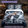 Personalized 3Pcs Bedding SetAlex Warren Custom Text Duvet Cover Pillowcase Set Bedroom Gift
