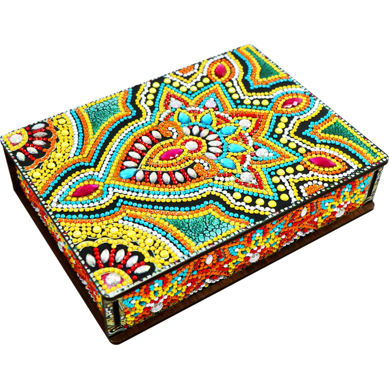 

Мандала Алмазная Картина Коробка Для Хранения Ювелирных Изделий DIY Специальная Форма Футляр Для Дрели Искусство