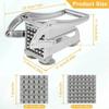 1pack Stainless Steel Manual Potato Cutter 4 in 1 French Fries Slicer Potato Chips Maker Meat Chopper Dicer Cutting Machine Tool