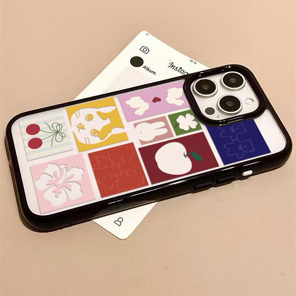 Acrylic Phone Case For iPhone 11 13 16 ProMax Case iPhone 13 14 15 ProMax 12 13 ProMax Case Samsung A55 A05S A54 A06 S22 A15 S23 A12 A22 A52S Cartoon