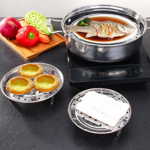 Stainless Steel Steamer Plate, Steamer Stand for Pots and Eggs, Multifunctional Rice Cooker Rack, Heat-Resistant and Insulated, Convenient Cooking Rac