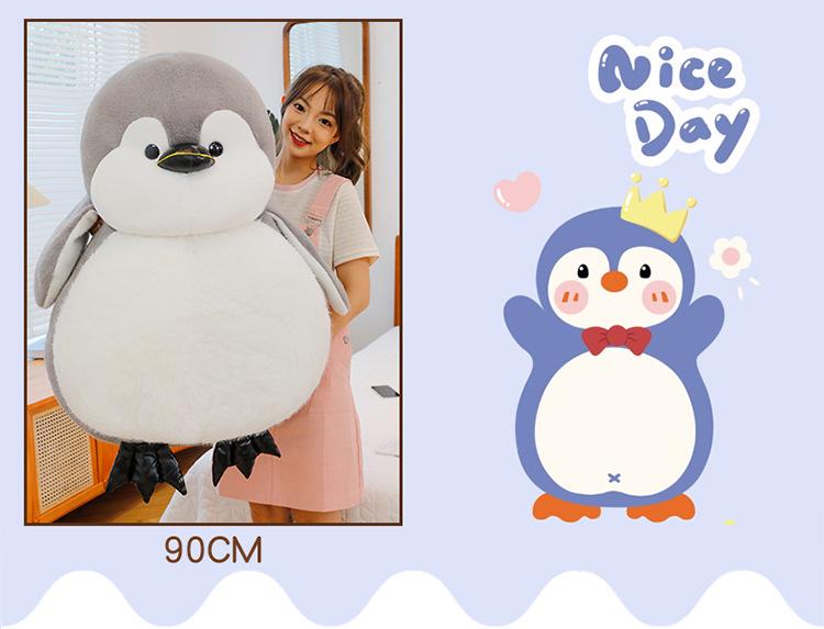 Aquarium Black & White Penguin Plush Toy - Customizable Children's Doll