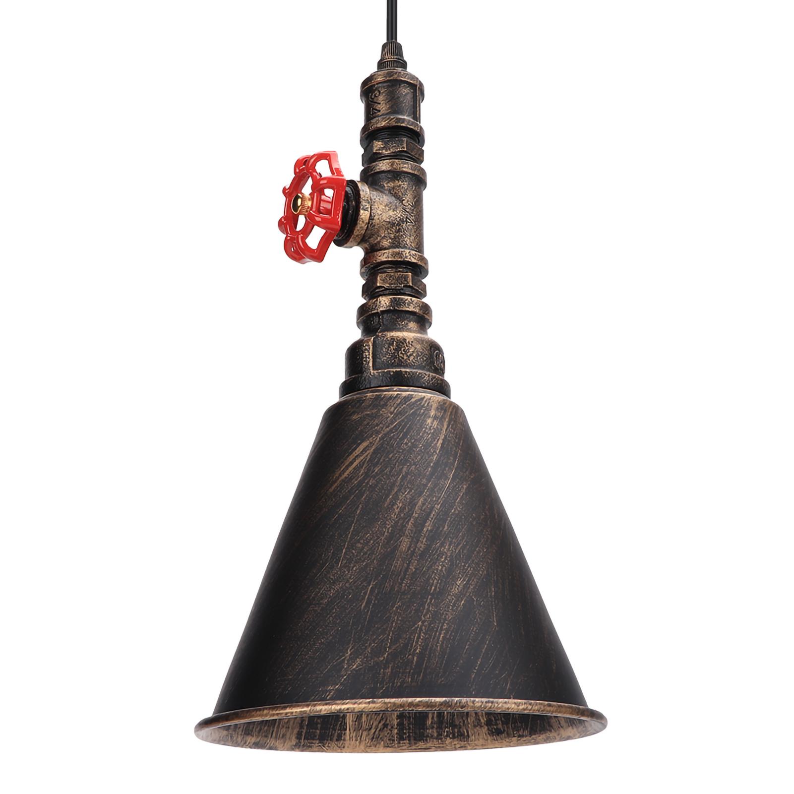 Винтажный индустриальный кованый светильник E27 LED потолочный подвесной для кафе-бара 100 240В(Золотая ржавчина)