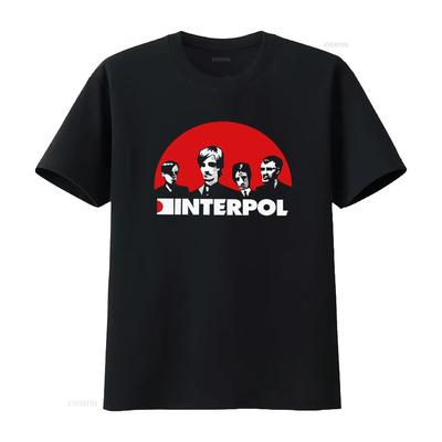 Camiseta Top Estilo Fans Banda Interpol Hombres Mujeres Ropa Talla S 5XL Mejor Aniversario vintage Lavado Elástico gráfico