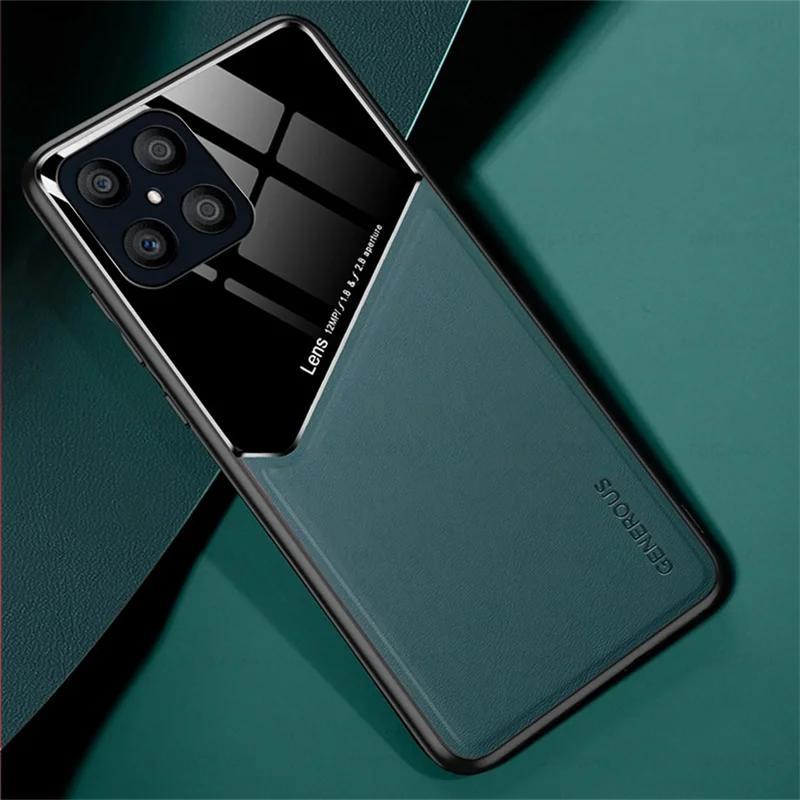 Car Magnetic Leather Phone Case for Honor X7C X7A X7B X8A X8B X9A X9B X6 X7 X8 X9 4G 5G TPU+PC Shockproof Protector Armor Cover