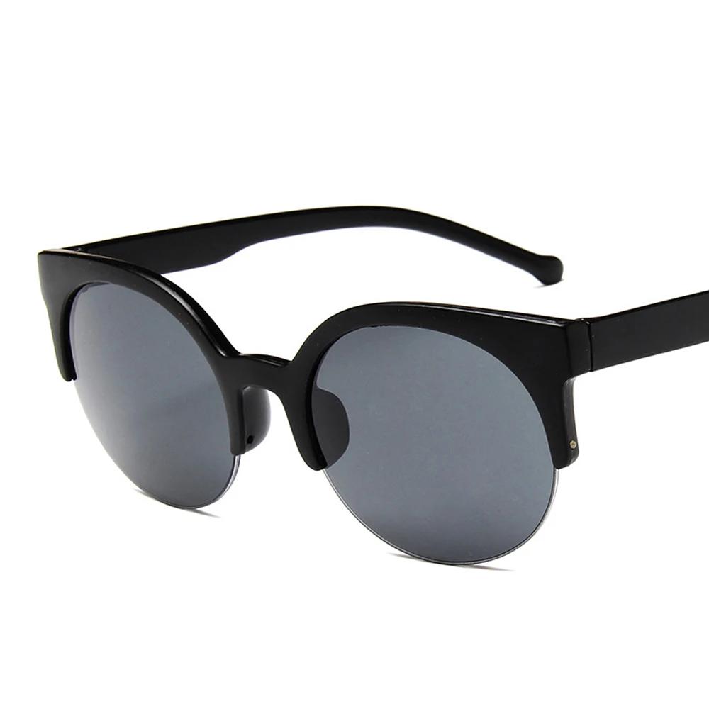 New Fashion Retro Designer Super Round Circle Cat Eye Women Sunglasses