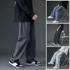 Men Jeans Wide Leg Pants Baggy Trouser Fashion Loose Retro Straight Long Pants Washed Denim Blend Casual Overalls Streetwear