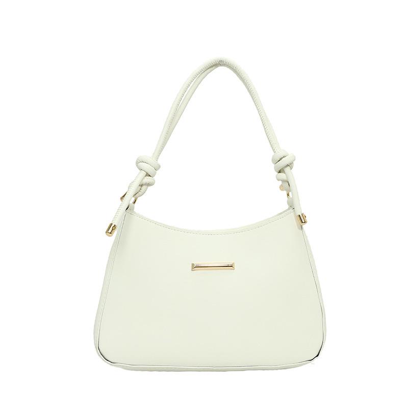 

Універсальна сумка під пахву 2024 Нова Повсякденна Проста Сумка на плече Корейська Версія Преміальна Текстурована Сумка-месенджер Жіноча білий