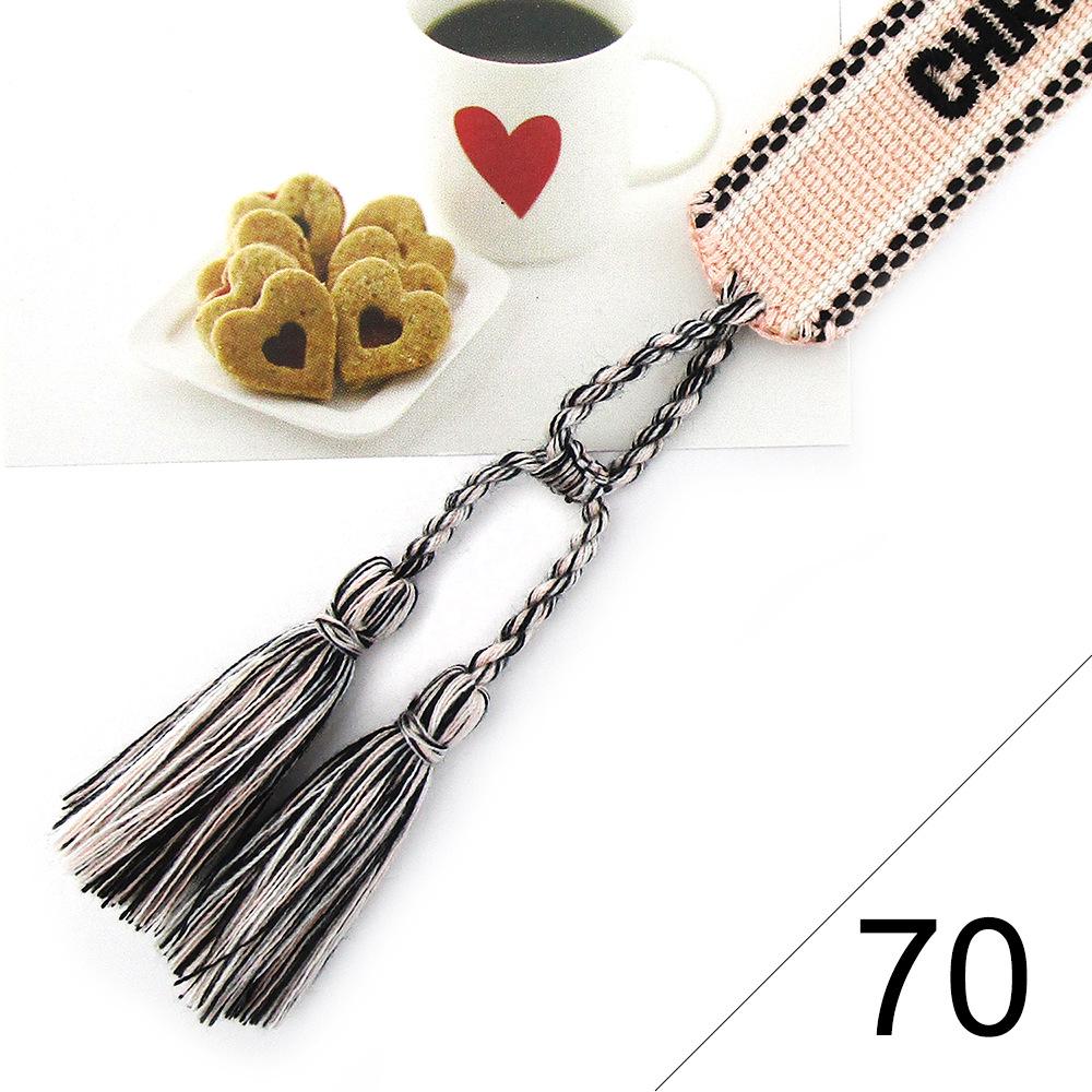 Custom Bohemian Embroidered Bracelet with Tassel and Woven Rope - Handmade Jewelry for Couples and Women