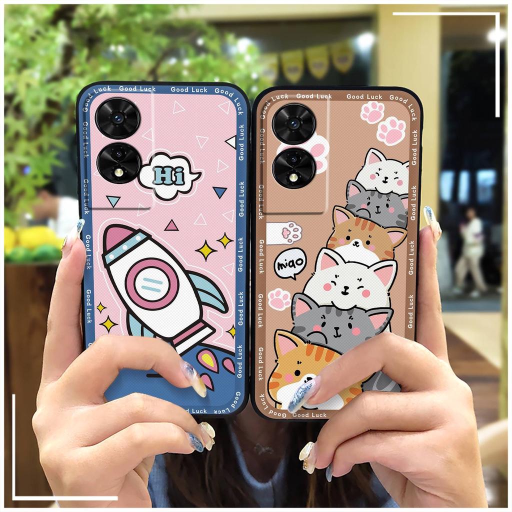 Dirt-resistant Waterproof Phone Case For TCL 505/T509K/T5094 Silicone Phone Protector Anti-dust Fashion Design TPU Cute