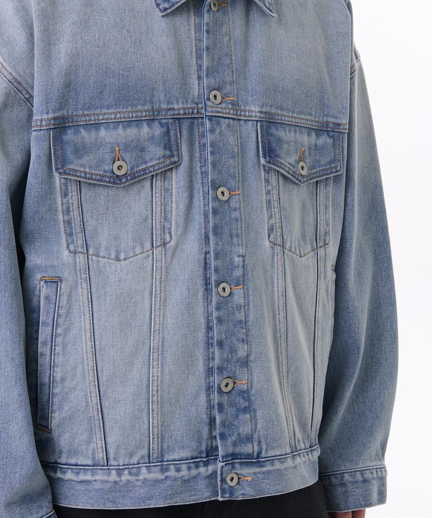 Musinsa Standard Extra Oversized Denim Trucker Jacket [Light Indigo]