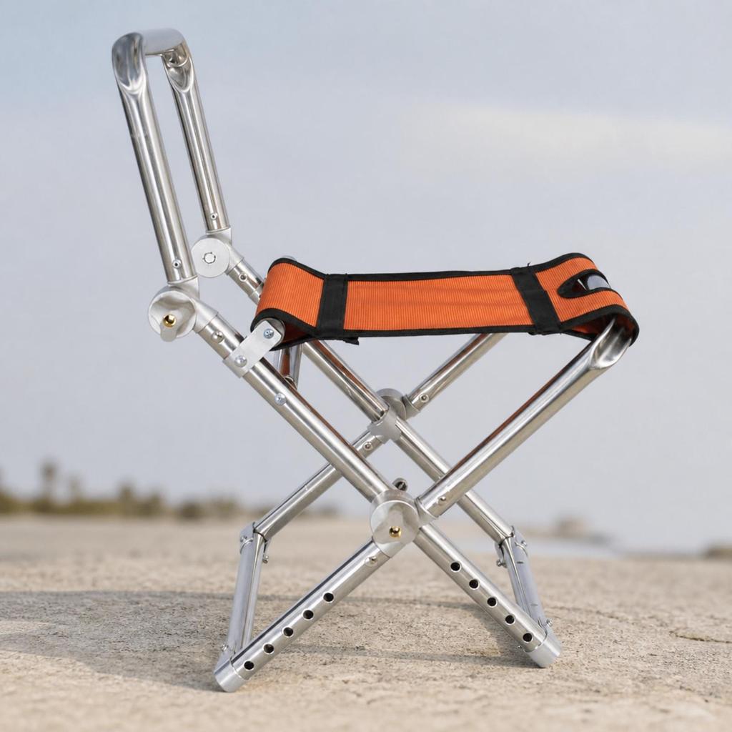 Folding Fishing Chair Compact Sturdy for Camping, Anglers, Campers