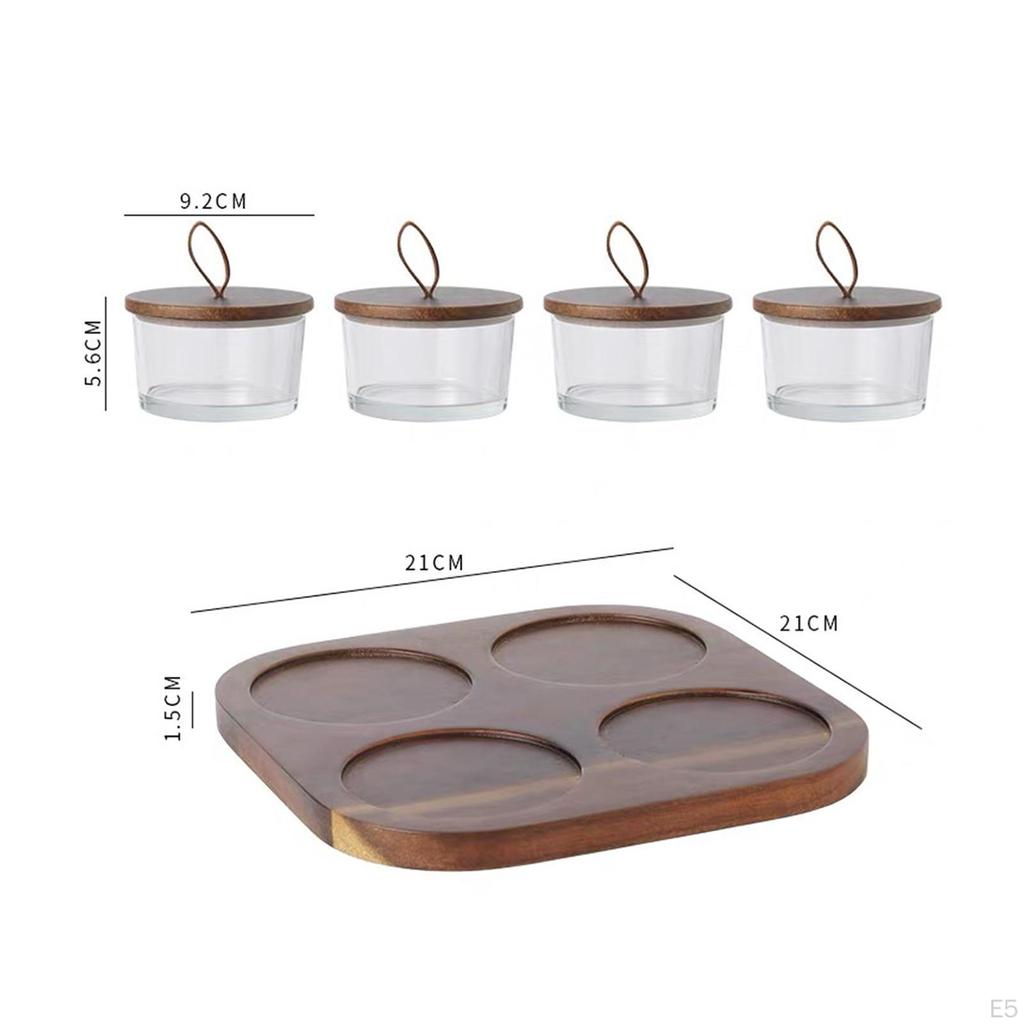Elegant Glass Food Storage Container for Dried Fruits And Nuts