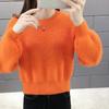 Sweater Women's Top for Outerwear Loose Short Version Autumn and Winter Base Knitted Sweater Thickened