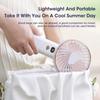 3000mAh Portable Mini Handheld Fan USB Rechargeable Digital Display for Office Home Travel Outdoor