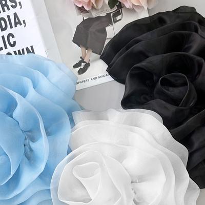 Handmade Flower Patch Sewing Applique Accessories Irregular Organza DIY Clothing Corsage Clothing Dress Neck Decoration