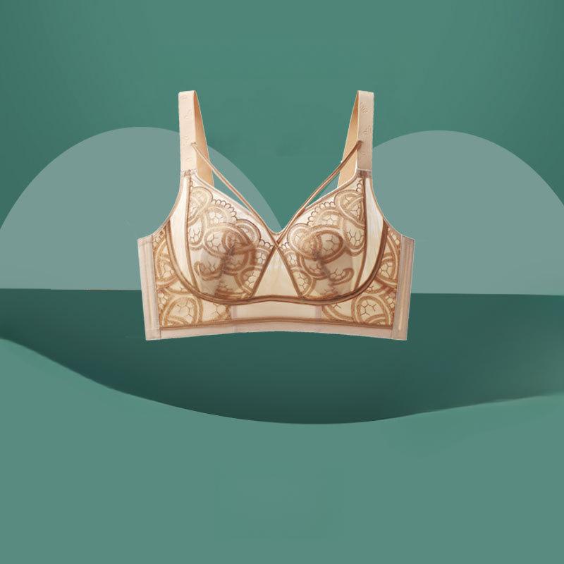 Summer Thin Rabbit Ear Bra for Women Without Steel Ring Adjustment Plus Size Bra for Women Gathering Bra