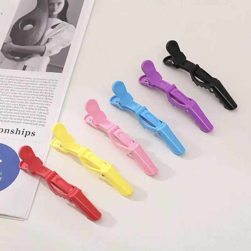 6Pcs Alligator Hair Clips Clamps Claw Section Hairpin Enhanced Crocodile Non-Slip Clips Salon Hair Styling Accessories