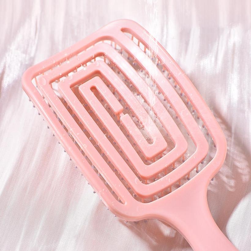 Professional Hair Detangler Brush Comb Lightweight Travel Women Curly Vented Styling Massage Hairbrush