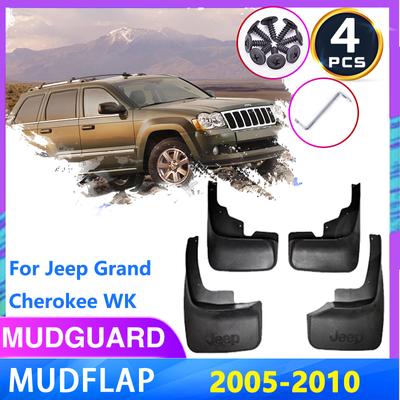 4x Schmutzfänger für Jeep Grand Cherokee WK 2005 2006 2007 2008 2009 2010 vorne hinten Kotflügel Radschutz Kotflügel Auto