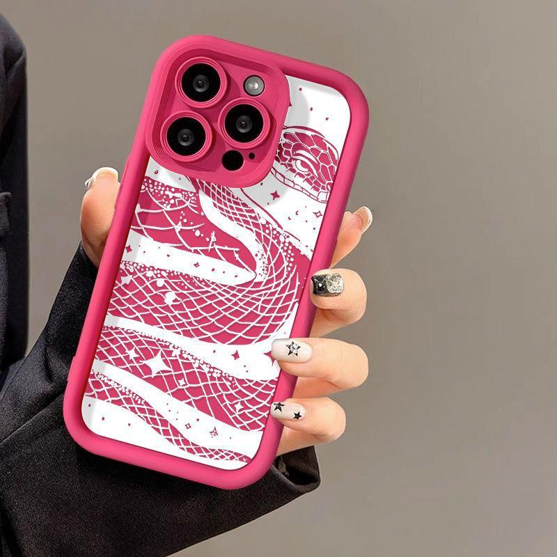 National style spirit snake hollowed out for iPhone17 new mobile phone case 17proma new Chinese style 14 Year of the Snake 13 fine holes