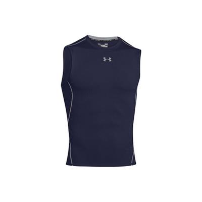 Ua Regular Fit Breathable Compression Gym Shirt Men Tops Deep-Blue 1257469-410