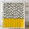 Badezimmer Nordische Abstrakte Malerei Duschvorhang Mittelalterliche Minimalistische Kunst Polyester Stoff Duschvorhang 180 * 180cm Mit Haken