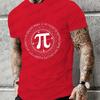 Men's Clothing Math Pi Symbol Design T-shirts for Men Short Sleeves T-Shirt Unisex Women Tees Funny Mens T-Shirt Clothes Chemise