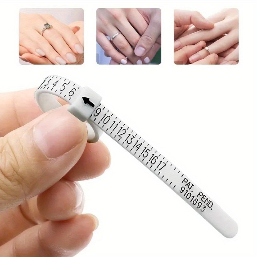 1pc Ring Sizer Gauge Tool Finger Measuring Instrument for Jewelry Sizing Portable & Precise For Jewelry Making & Shopping