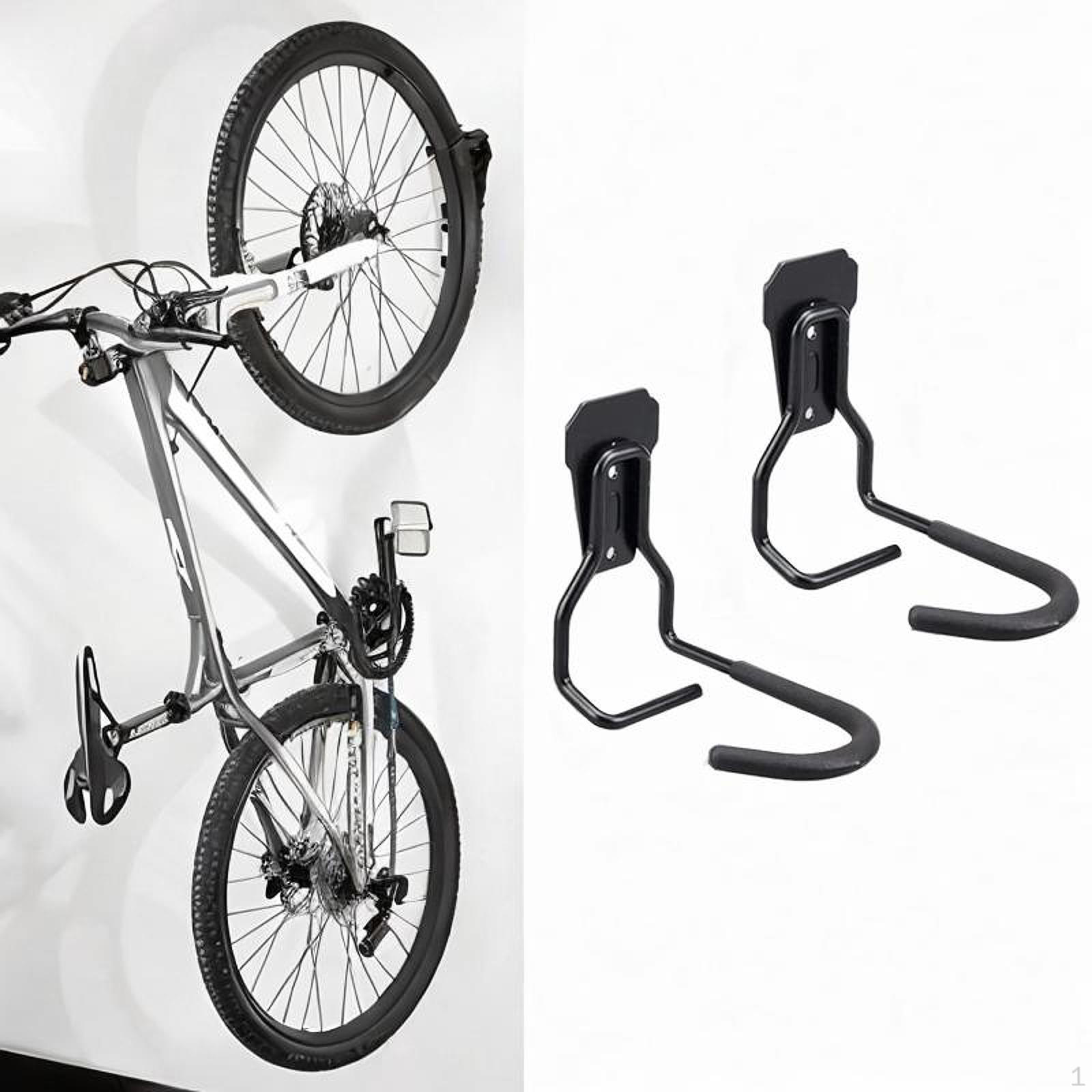 

2 шт. Велосипедные крюки для гаражных держателей Высокая грузоподъемность Железные стропильные подвесы Хранение чёрный
