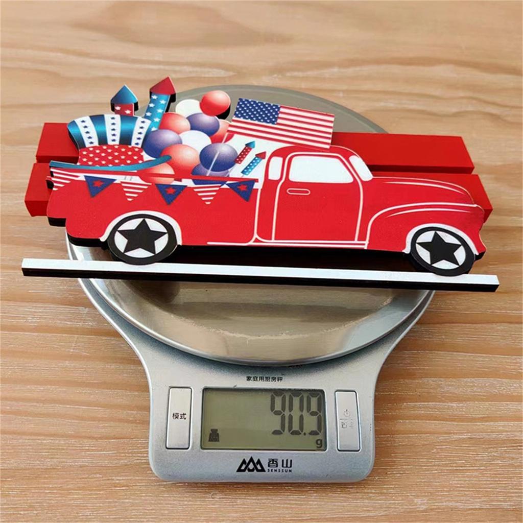 Holz Tischdekorationen Unabhängigkeitstag USA Schilder Erklärung Patriotischer Schreibtisch Ornament Tischdekoration Home Zimmer Party Dekor