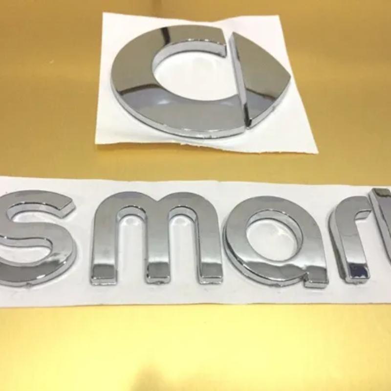 

ABS Smart Letter ЗАДНИЙ ЗНАЧОК Хром SMART Значок Наклейка с эмблемой Наклейка на багажник автомобиля