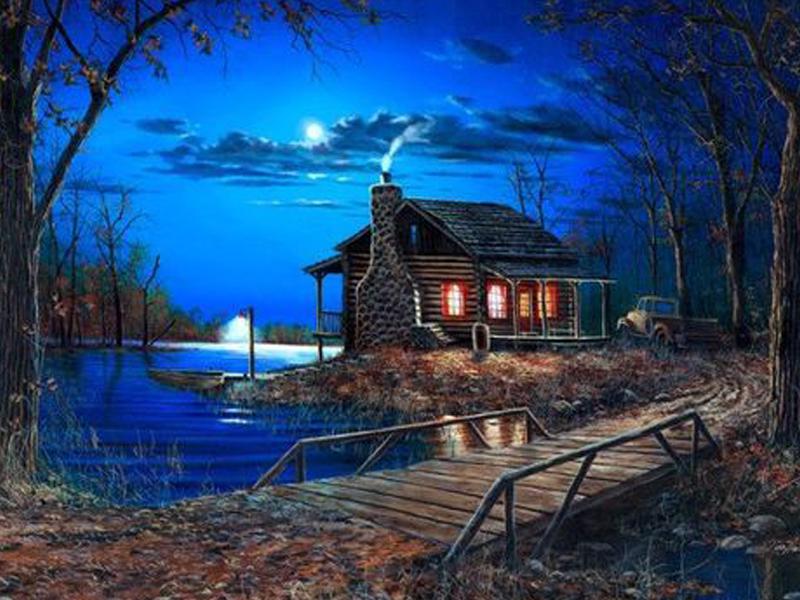 

Алмазная вышивка Пейзаж Алмазная картина 5D Набор для вышивки крестом Алмазная живопись Полная дрель 15*20cm