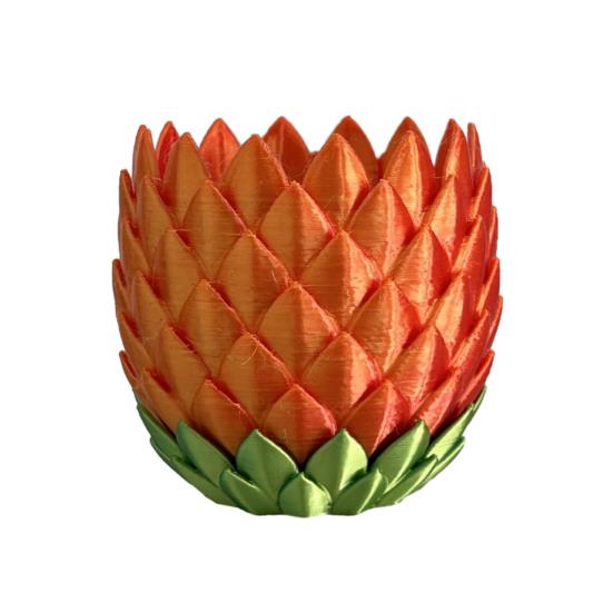 3D Printed Dragon Scale Flowerpot with Drip Tray Indoor Outdoor Succulents Herb Plants Planter Pot Container with Drainage Hole Home Garden Decoration