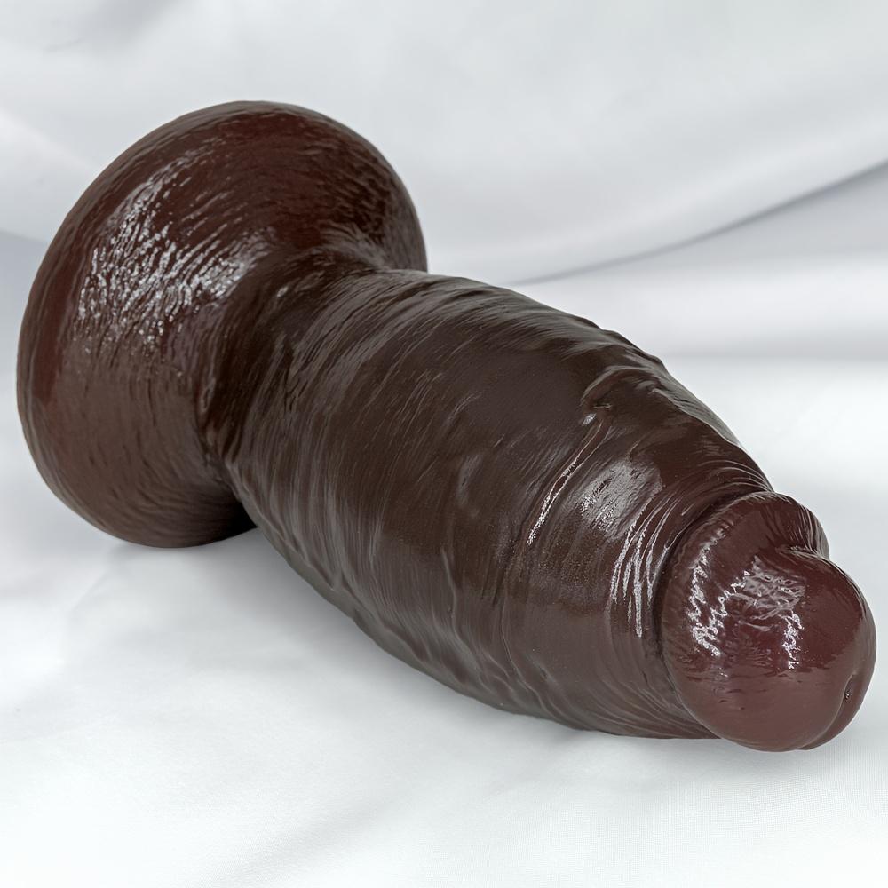 Realistic Liquid Silicone Dildo – Thick, Soft, Lifelike Design with Suction Cup, Big Dildo for Women, Couples, Hands-Free Pleasure
