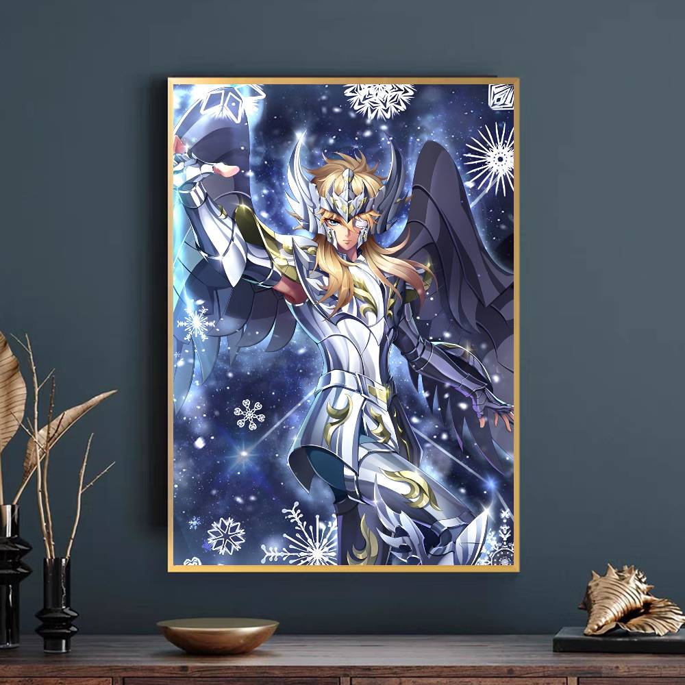 Plakat Saint Seiya Samoprzylepna Sztuka Wodoodporny Papierowy Naklejka Kawiarnia Bar Pokój w Domu Studenckim Dekoracja Ściany