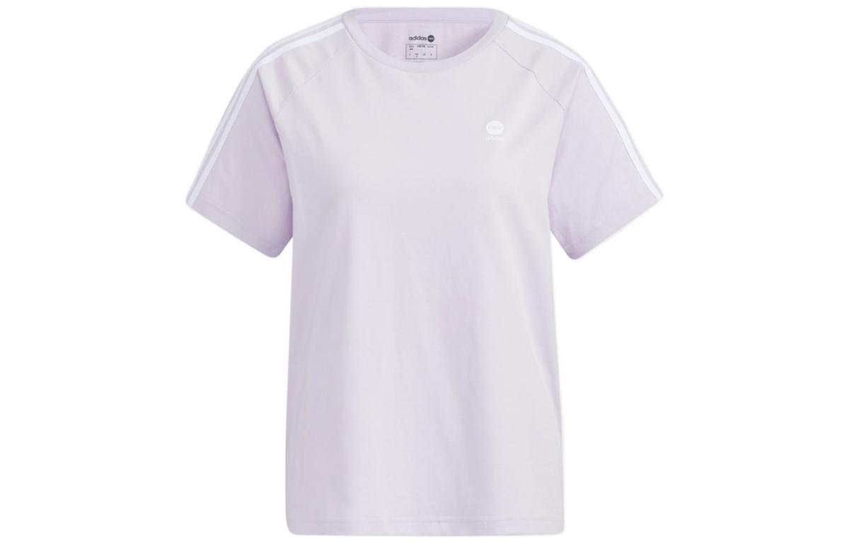 Adidas Neo Raglan Sleeve T Shirt Women s Light Purple HE4513 L