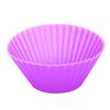 10Pcs Round Silicone Cake Muffin Cupcake Mold Maker Reusable Pastry Baking Tool