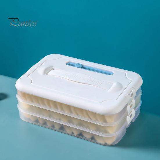 Коробка для зберігання харчових продуктів для пельменів Багатошарова морозильна камера великої ємності без вмісту BPA харчового класу Контейнер для зберігання харчових продуктів