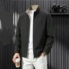 Men S Thin Stand Collar Jacket Business Casual Spring Autumn Coat