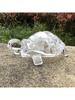 2 pieces of crystal turtle jewelry, mini turtle statue, lucky jewelry, home office desk decoration jewelry
