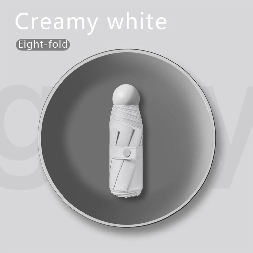 Ultralight And Compact Portable Capsule Umbrella UV Protection Umbrella Mini Five-fold Umbrella