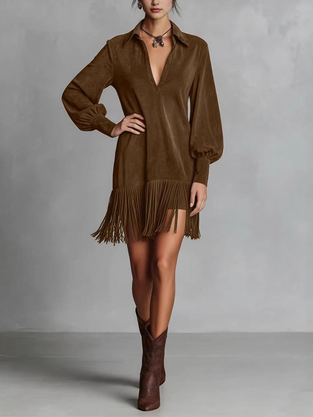 Western style new women s clothing European and American style jacket long-sleeved dress black beauty style temperament women s summer S