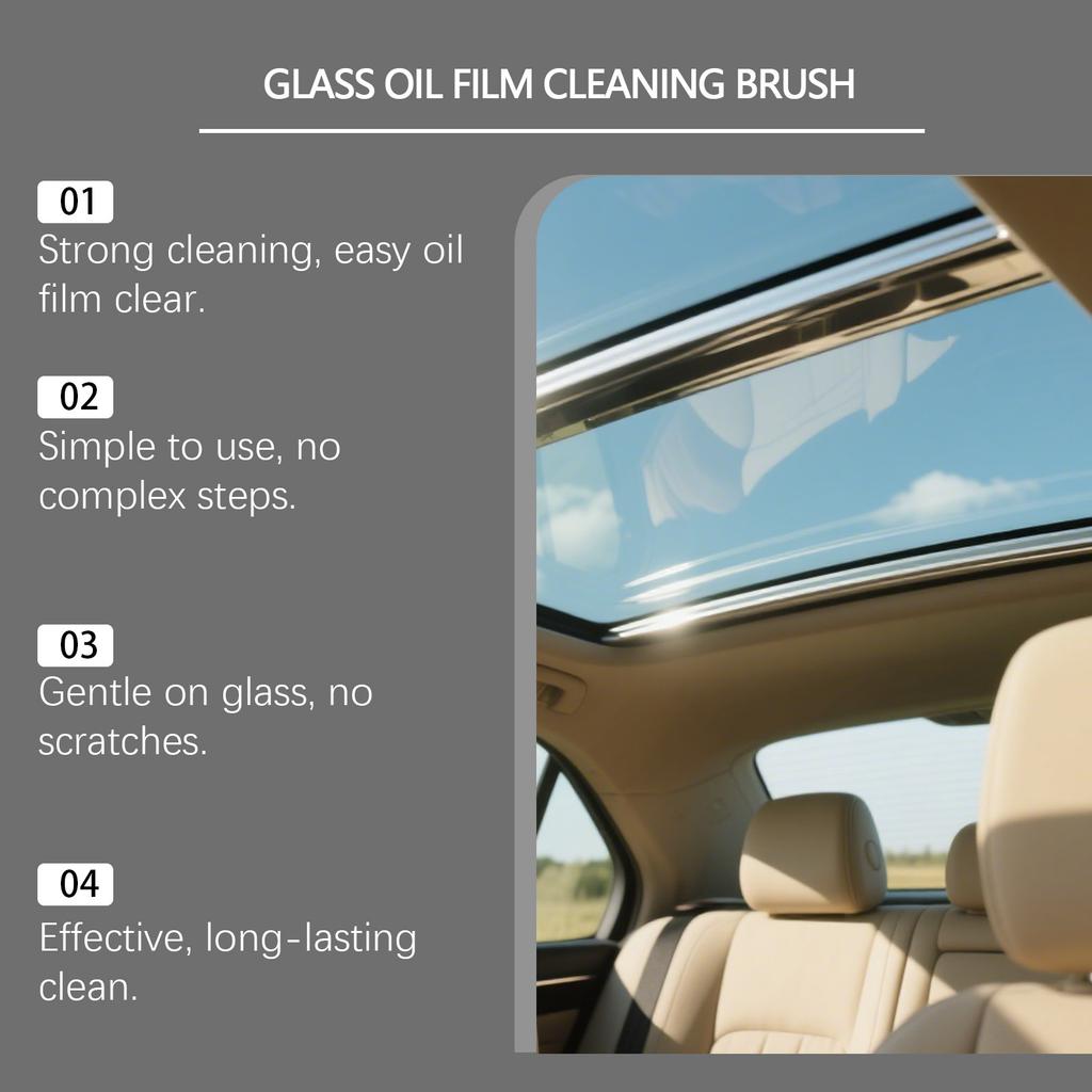 Car Window Oil Film Brush, Scratch-free Oil Film Removal And Window Cleaning Tool
