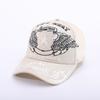 Pentagram Skull Mesh American Locomotive Cap Truck Driver Hat Breathable Baseball Cap