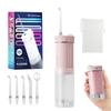 JTF Oral Irrigator Jet Washer with 230ml 5 Replacement Mini Portable 4 11 Intensity IPX7 USB Perfect for Travel Home Includes Storage Pouch Tank,