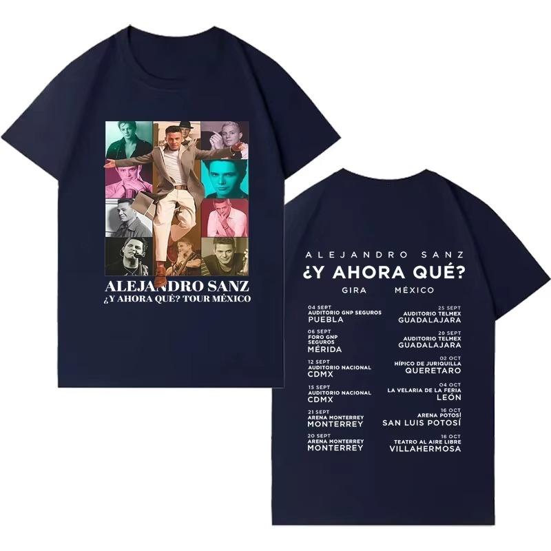 

Singer Alejandro Sanz Fashion Graphic Cotton Gothic Short Sleeve Top 2026 Men Women Casual Clothing High Street Hot Sale 4XL